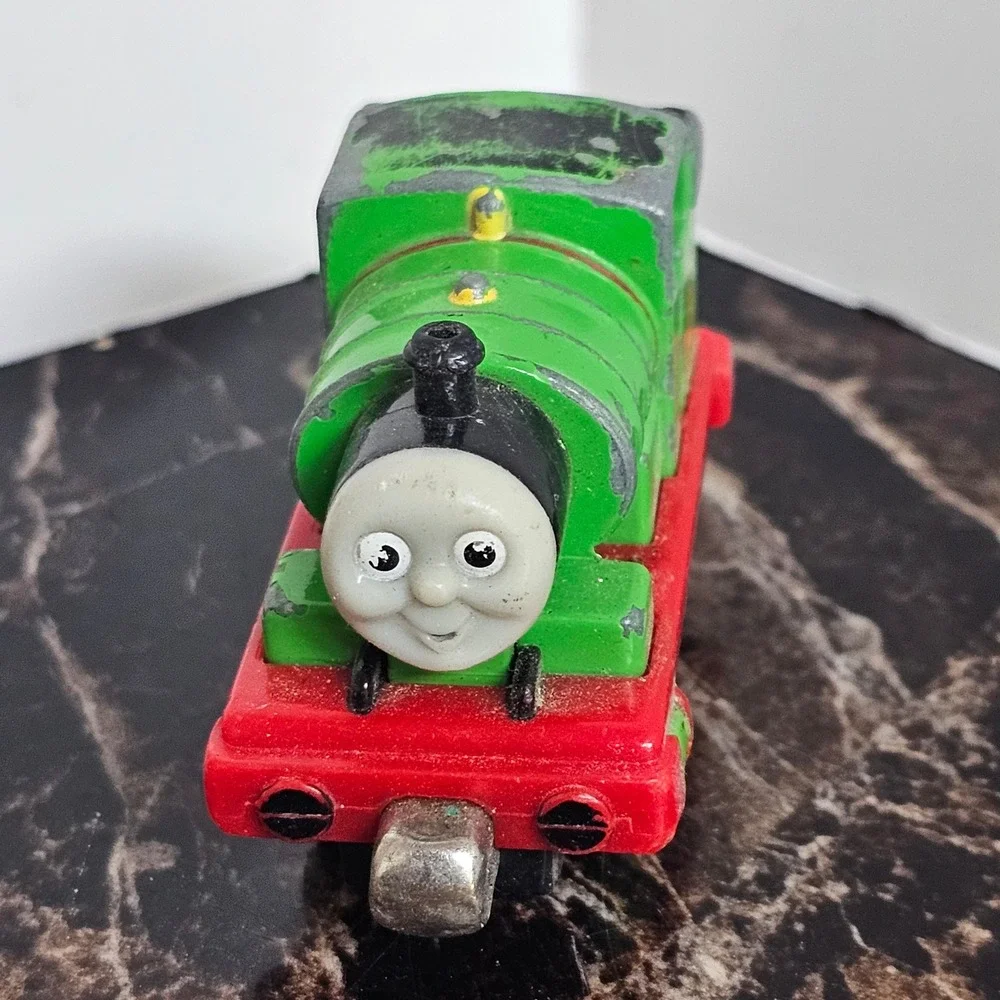 Thomas & Friends Take Along Percy Train Diecast Metal 2002 Learning Curve Green6
